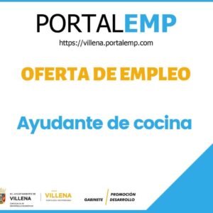 Oferta Empleo Ayudante de Cocina