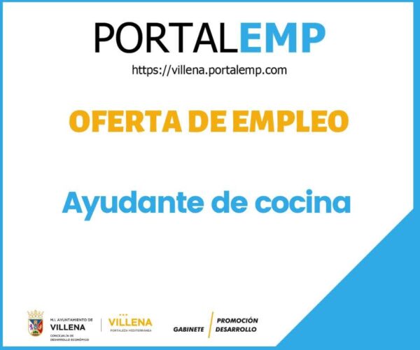 Oferta Empleo Ayudante de Cocina